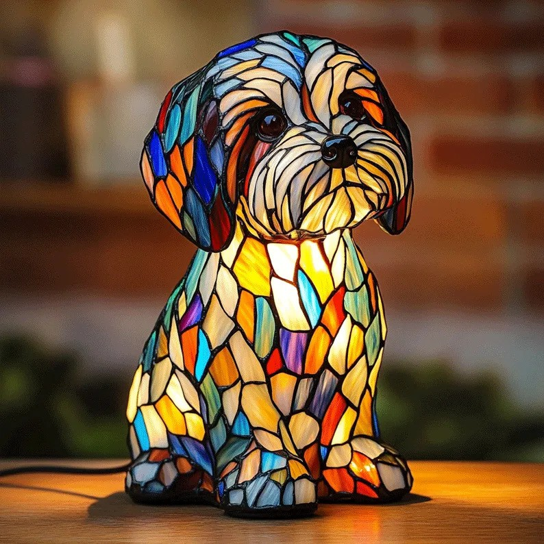 Kunstlampe i Glasmosaik – Joy Together