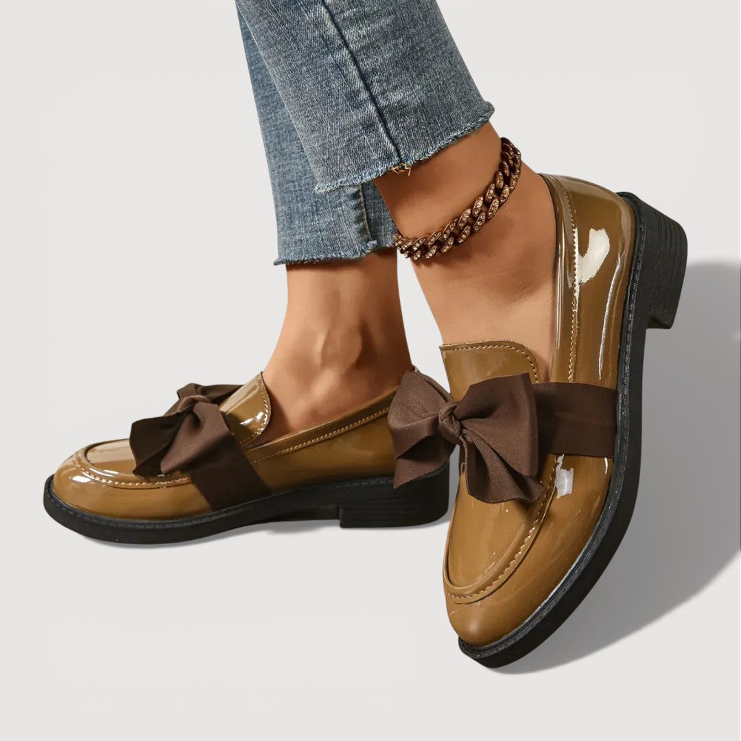 Vanja – Loafers med sløjfedetalje