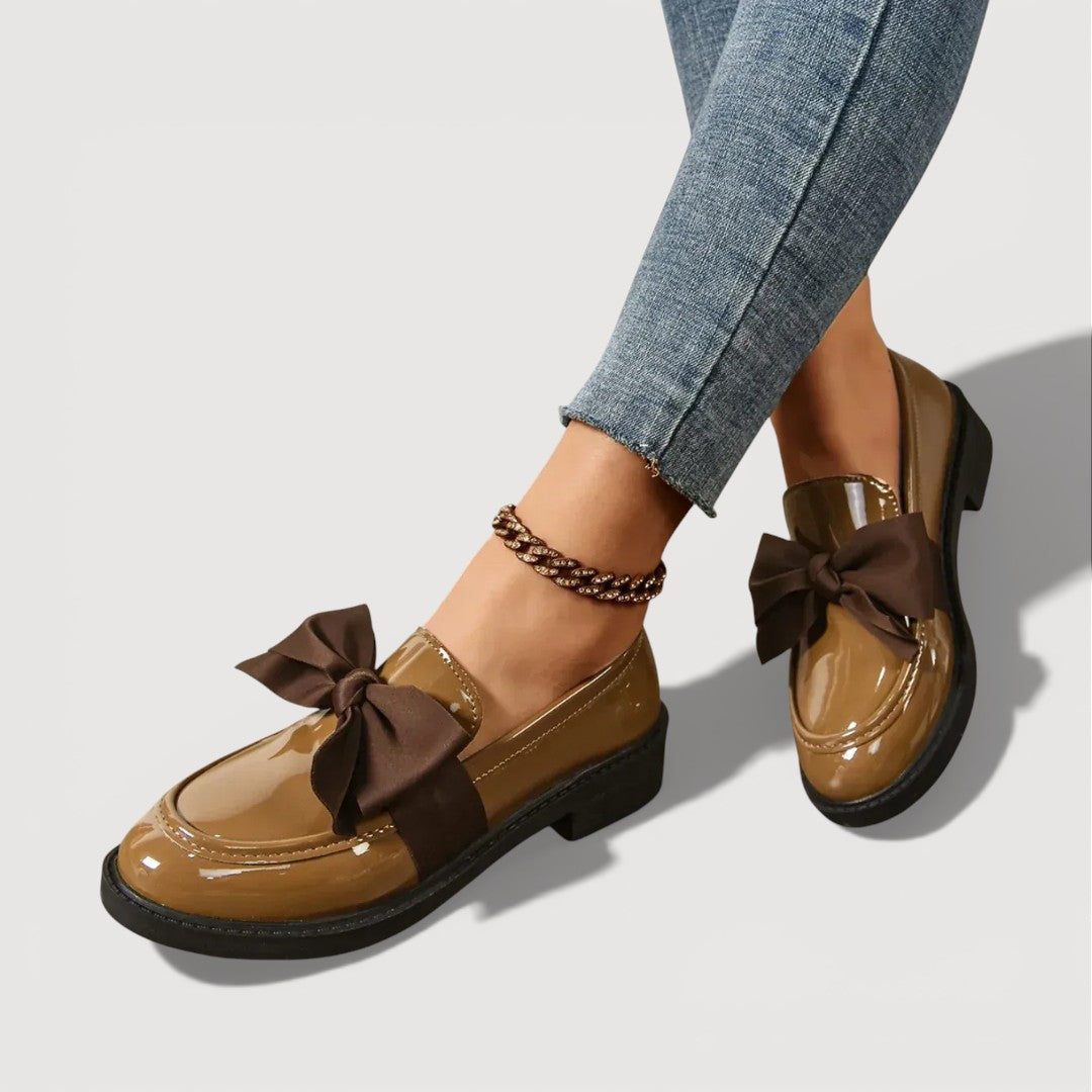 Vanja – Loafers med sløjfedetalje