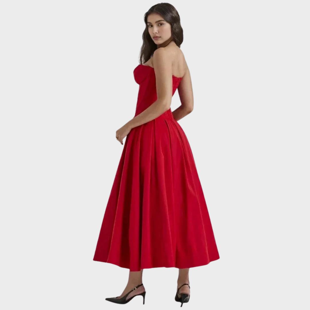 Frida | Elegant midikjole til kvinder