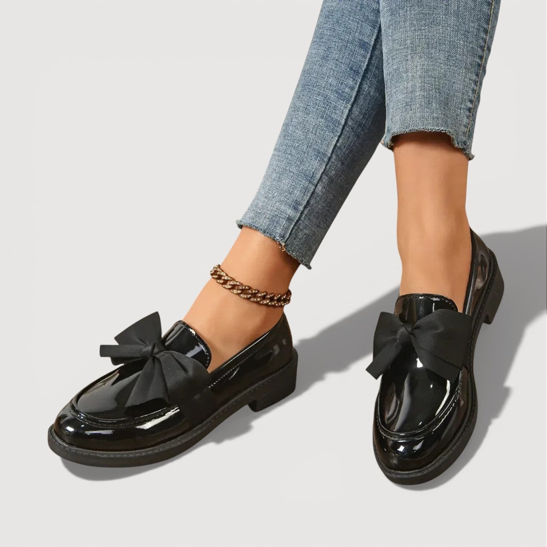 Vanja – Loafers med sløjfedetalje
