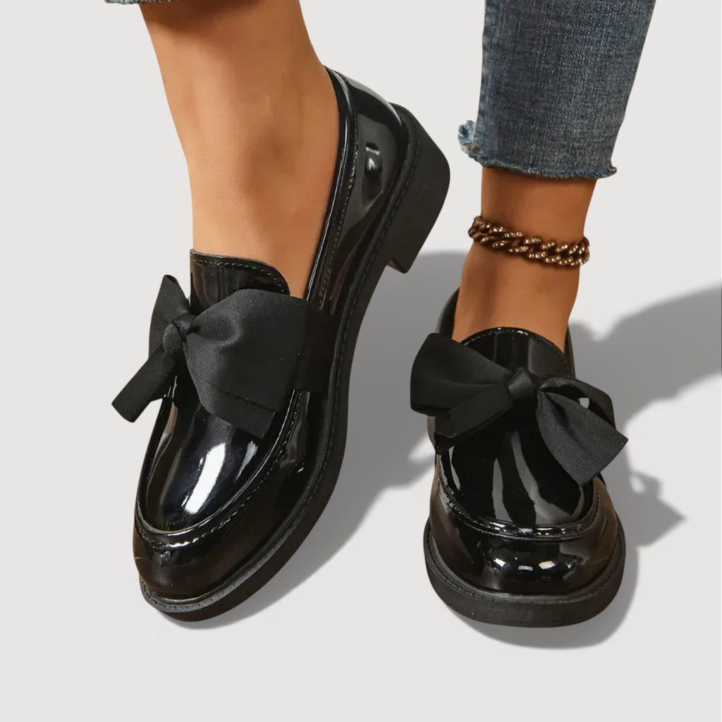 Vanja – Loafers med sløjfedetalje
