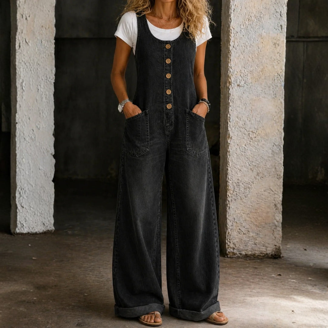 Pernille – Overalls i vintagevasket bomuld
