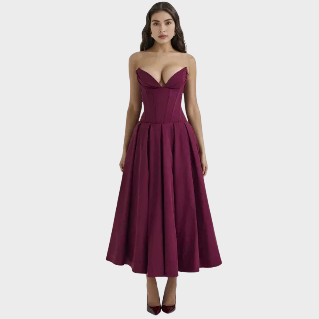 Frida | Elegant midikjole til kvinder