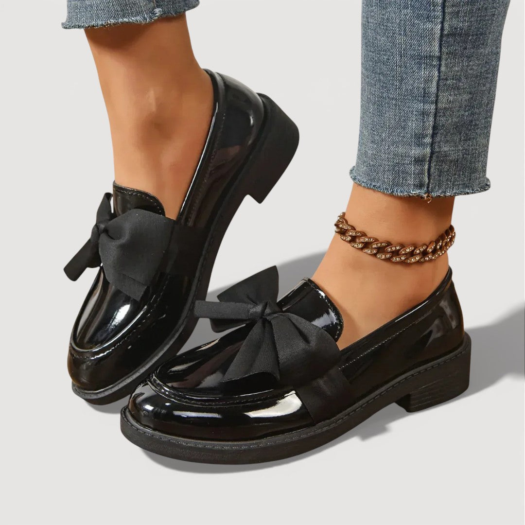 Vanja – Loafers med sløjfedetalje