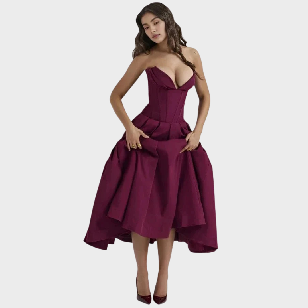 Frida | Elegant midikjole til kvinder