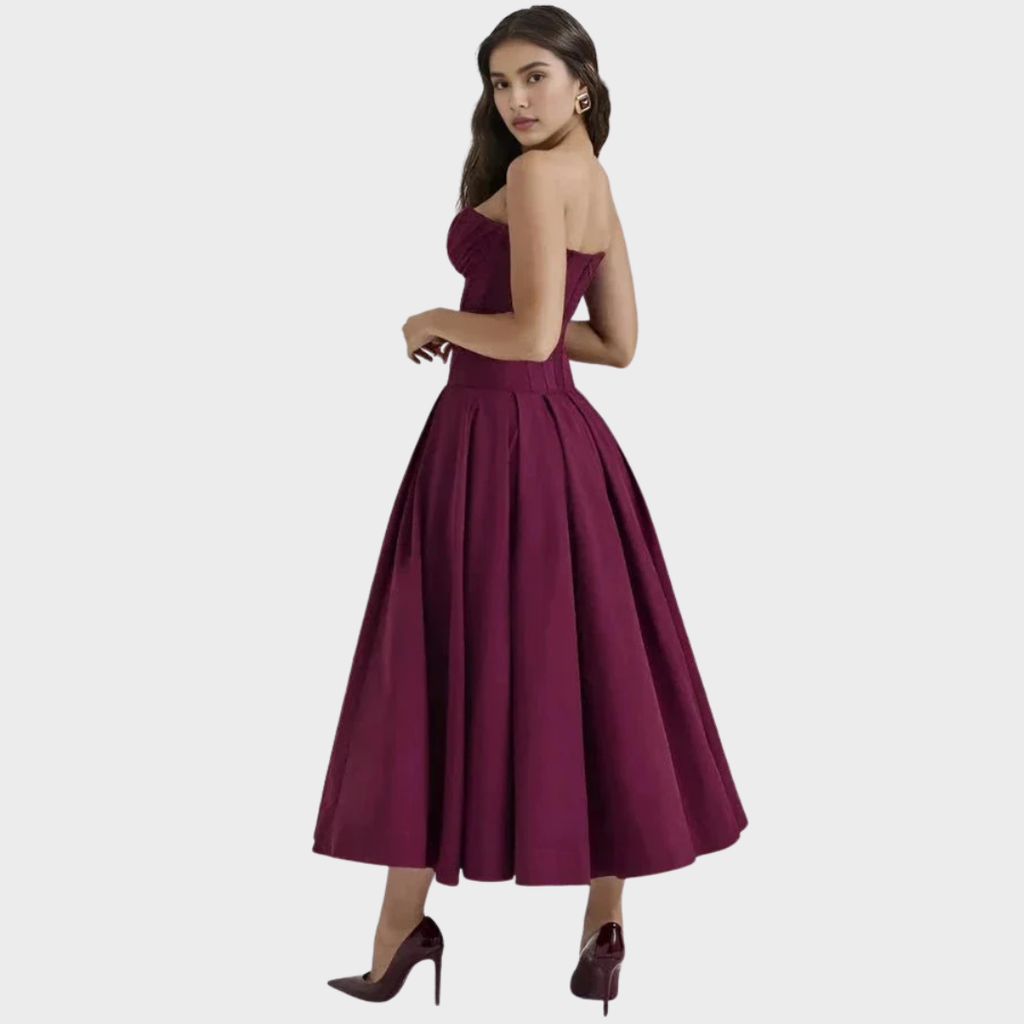 Frida | Elegant midikjole til kvinder