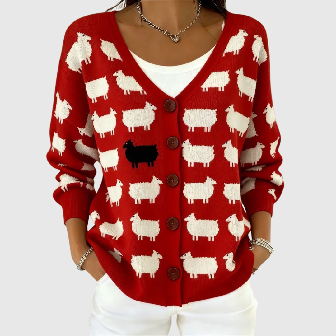 Elisabeth | Behagelig knappet strikcardigan