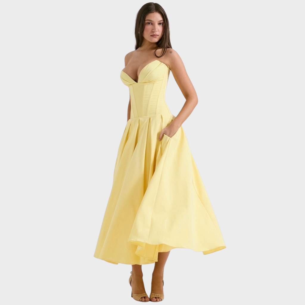Frida | Elegant midikjole til kvinder