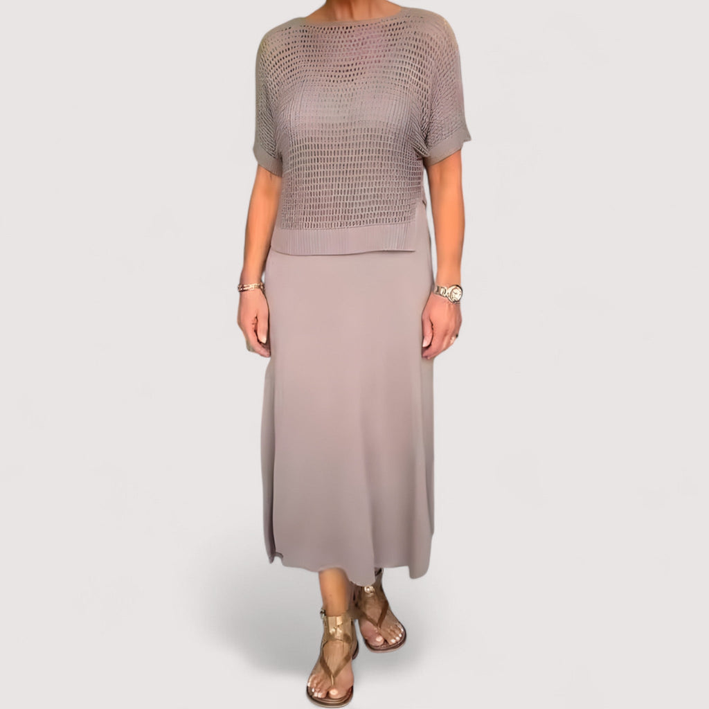 Dorit | Sommerkjole med strikket top