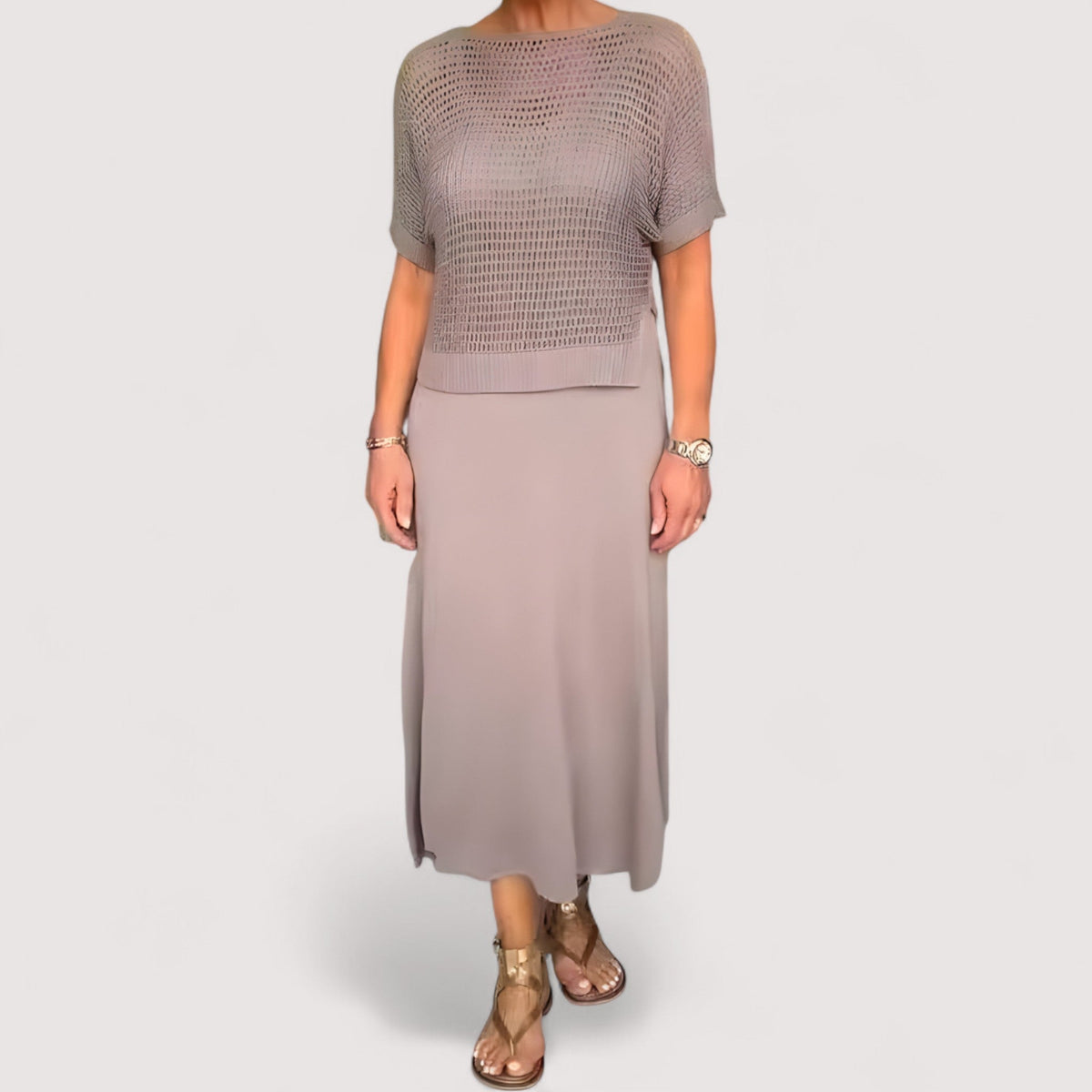 Dorit | Sommerkjole med strikket top