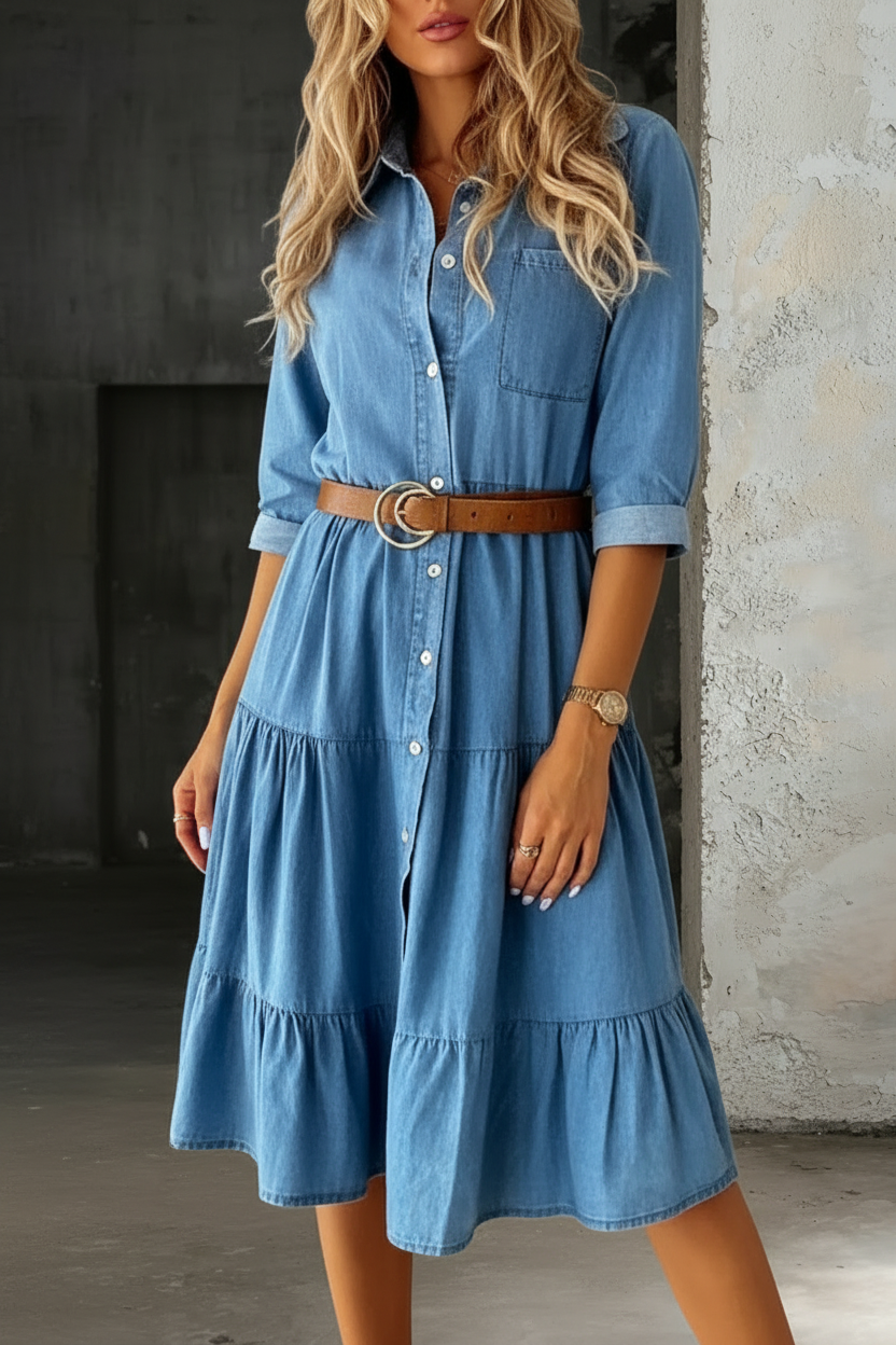Magdalene – Smart casual denimkjole