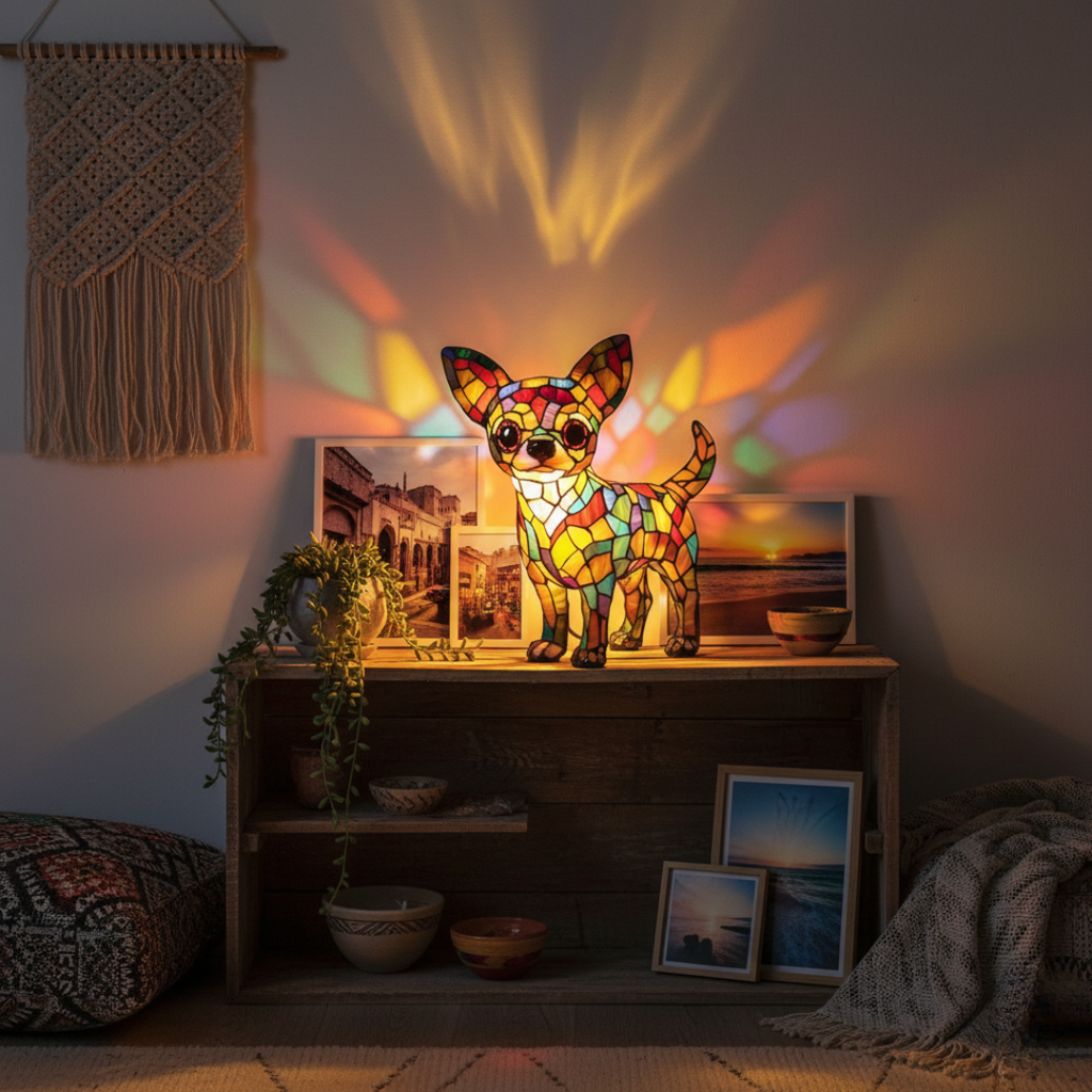 Kunstlampe i Glasmosaik – Chihuahua Living