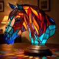 Kunstlampe i Glasmosaik – Enchanting Horse