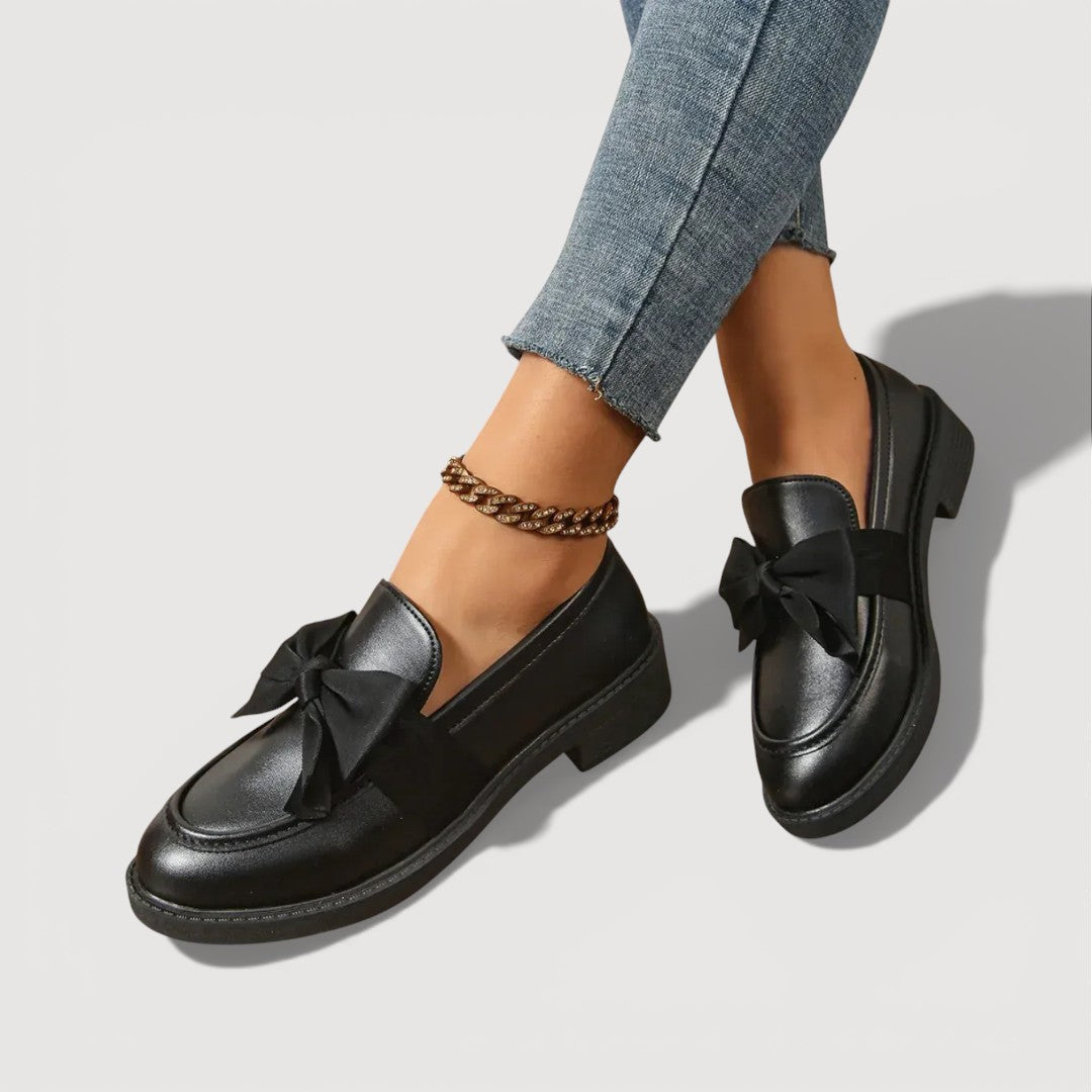 Vanja – Loafers med sløjfedetalje