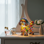 Kunstlampe i Glasmosaik – Magic