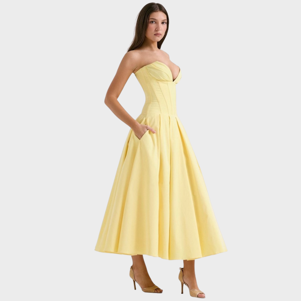 Frida | Elegant midikjole til kvinder