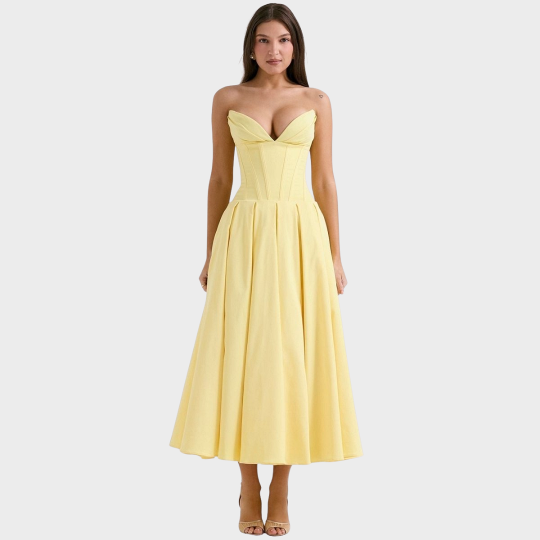 Frida | Elegant midikjole til kvinder