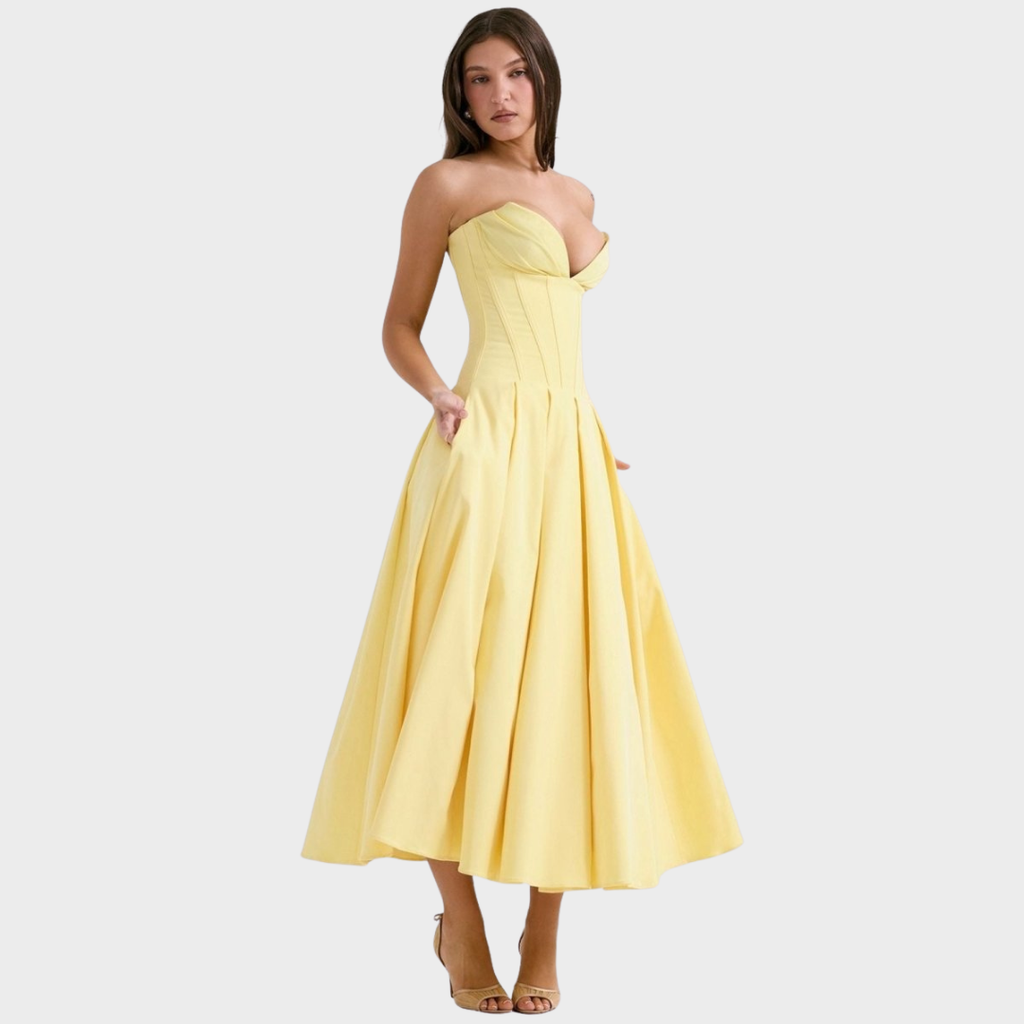 Frida | Elegant midikjole til kvinder