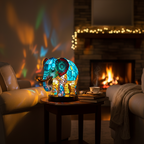 Kunstlampe i Glasmosaik – Enchanting Elephant