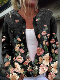 Britta | Blomstret efterårscardigan