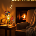 Kunstlampe i Glasmosaik – Dog