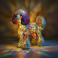 Kunstlampe i Glasmosaik – Crystal Flame