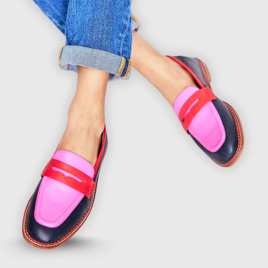 Birgitta | Loafer med kontrast