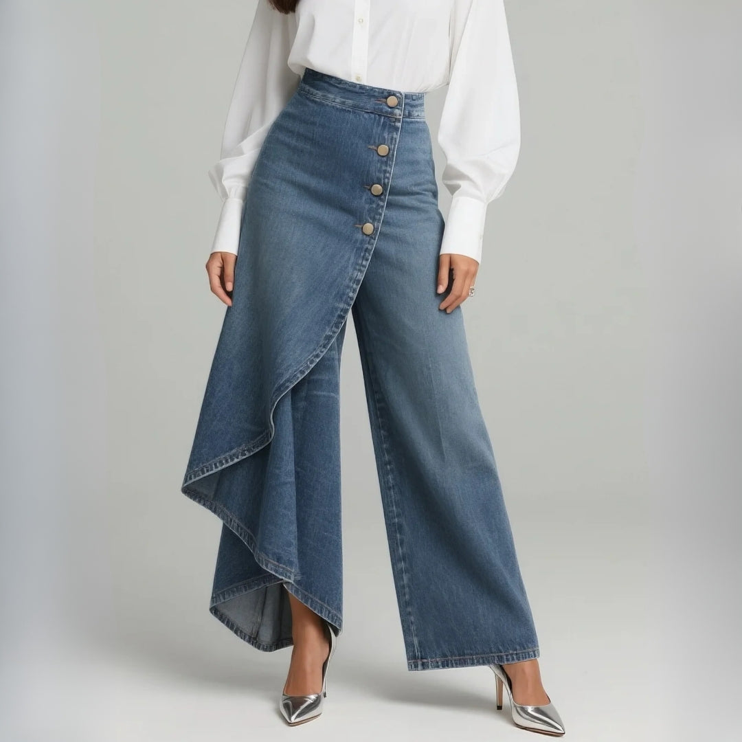 Lis – Slå-om-bukser i denim