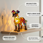 Kunstlampe i Glasmosaik – Dog