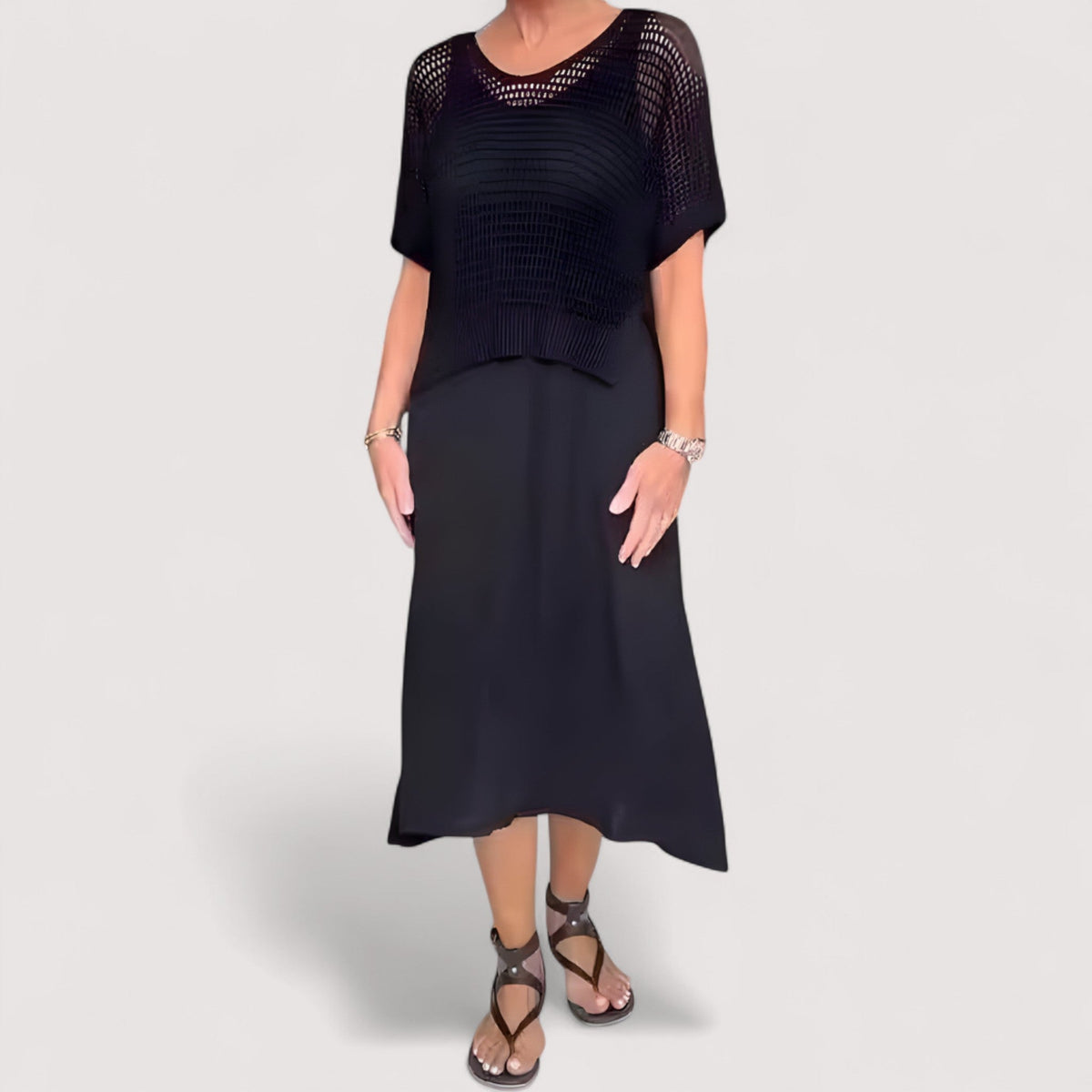 Dorit | Sommerkjole med strikket top
