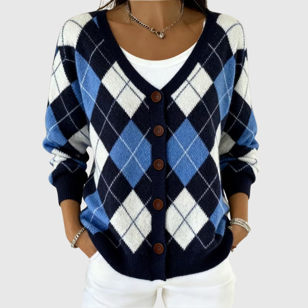 Turid | Behagelig strikcardigan med knapper
