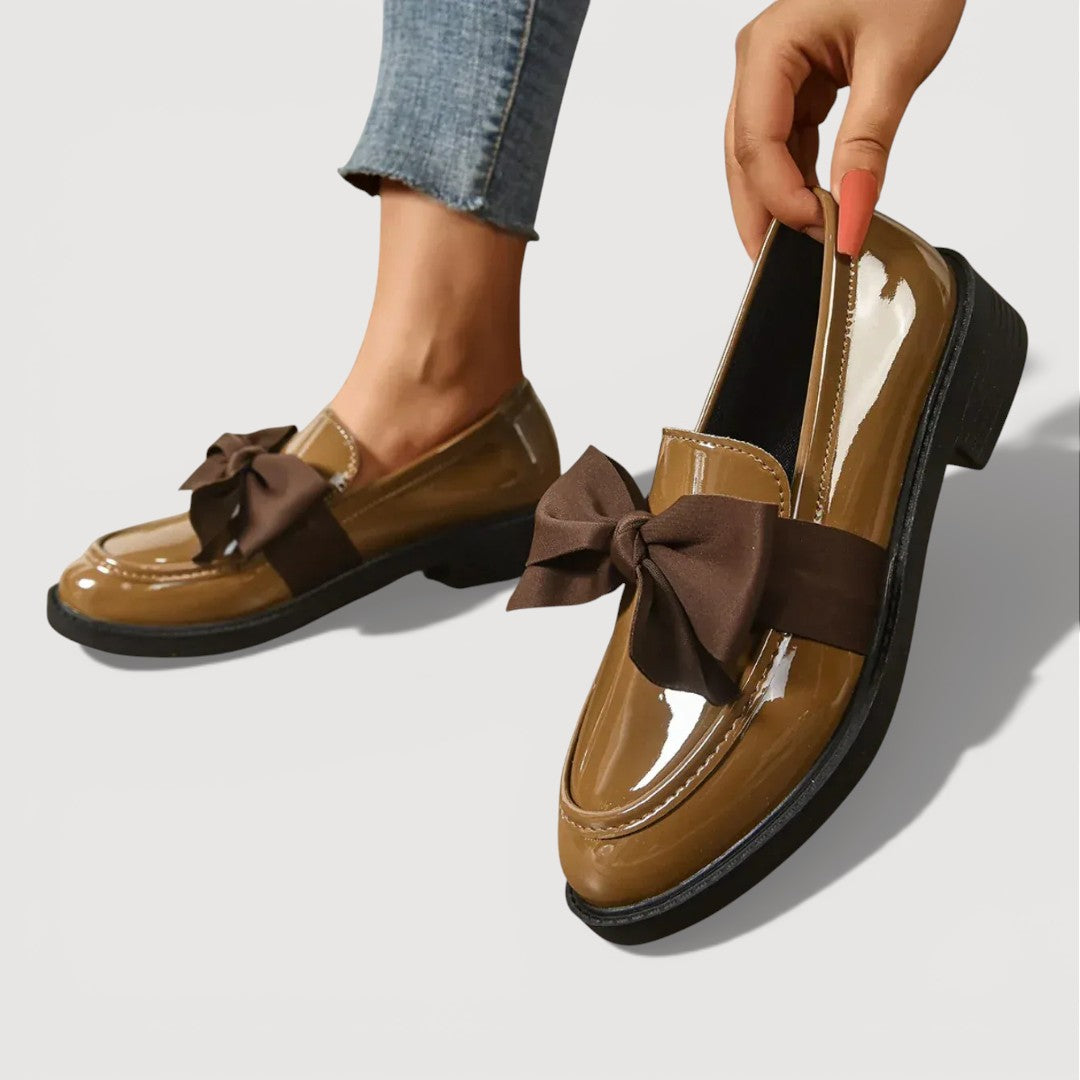 Vanja – Loafers med sløjfedetalje