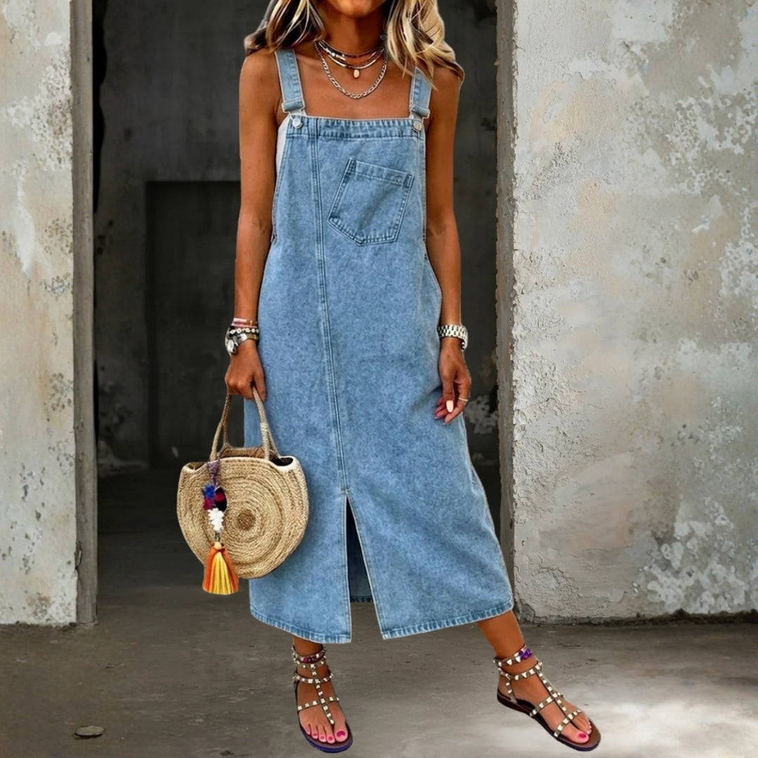 Trine – Casual spencerkjole i denim