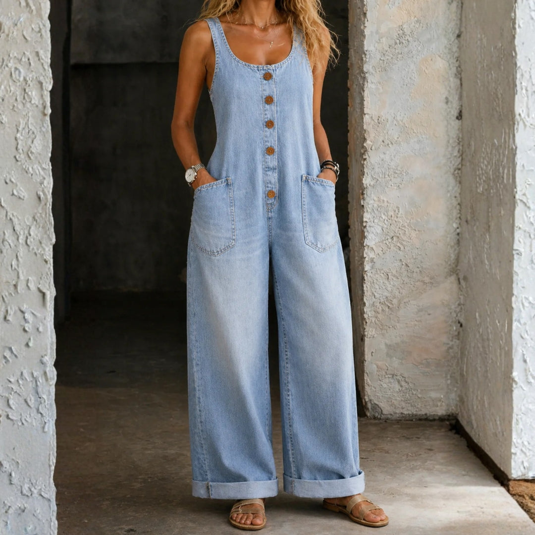 Gerd – Overalls i vintagevasket bomuld