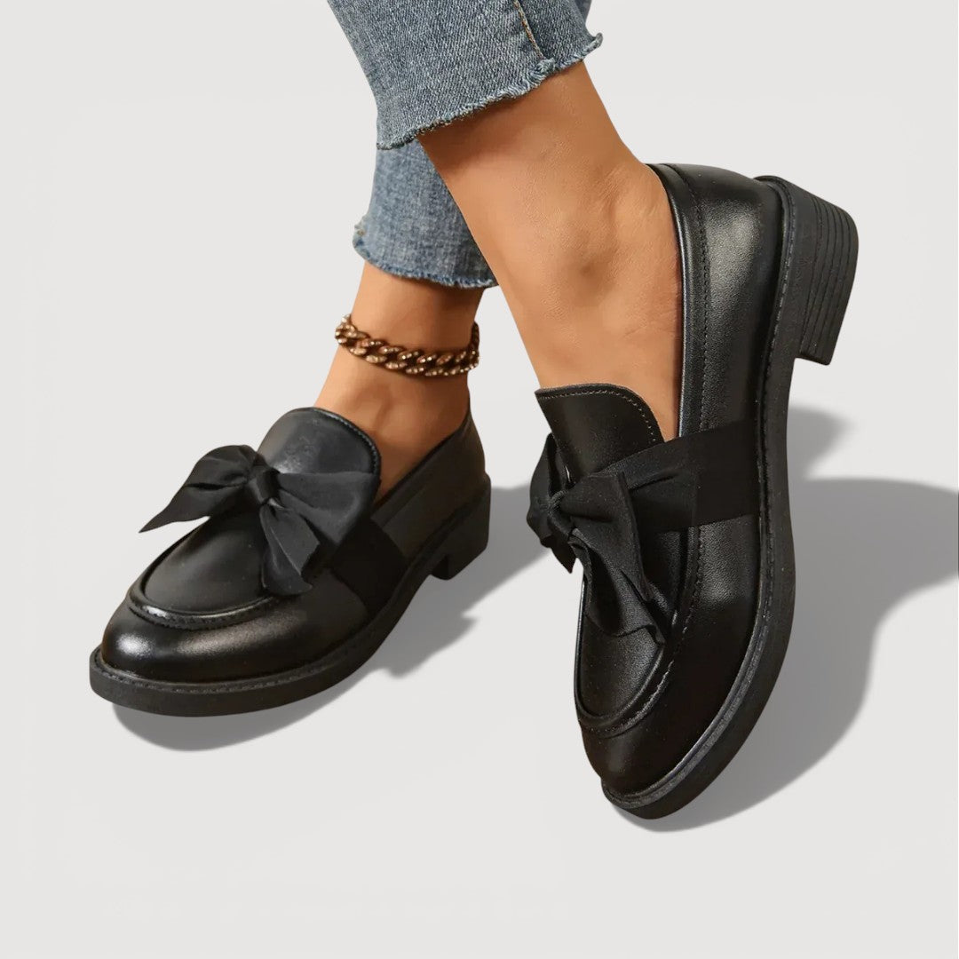 Vanja – Loafers med sløjfedetalje