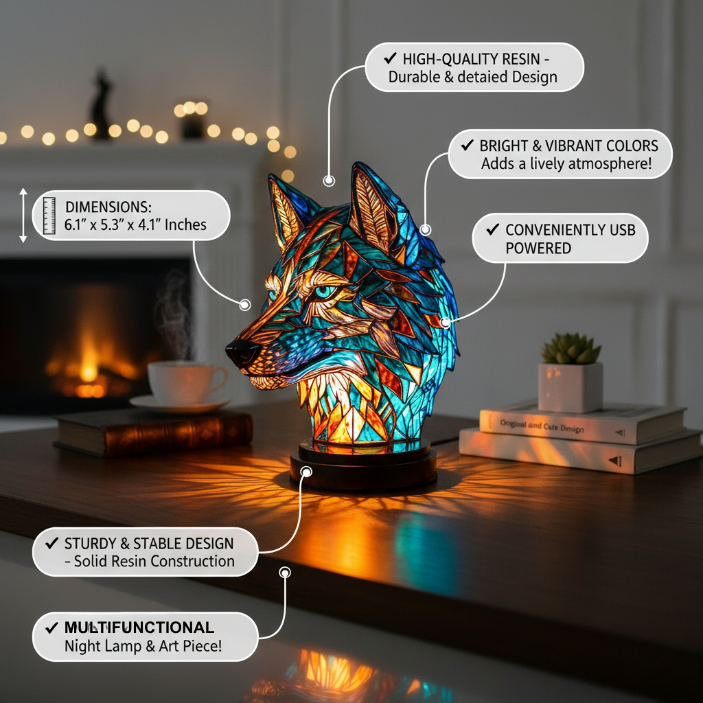 Kunstlampe i Glasmosaik – Enchanting