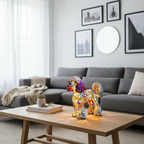 Kunstlampe i Glasmosaik – Crystal Flame
