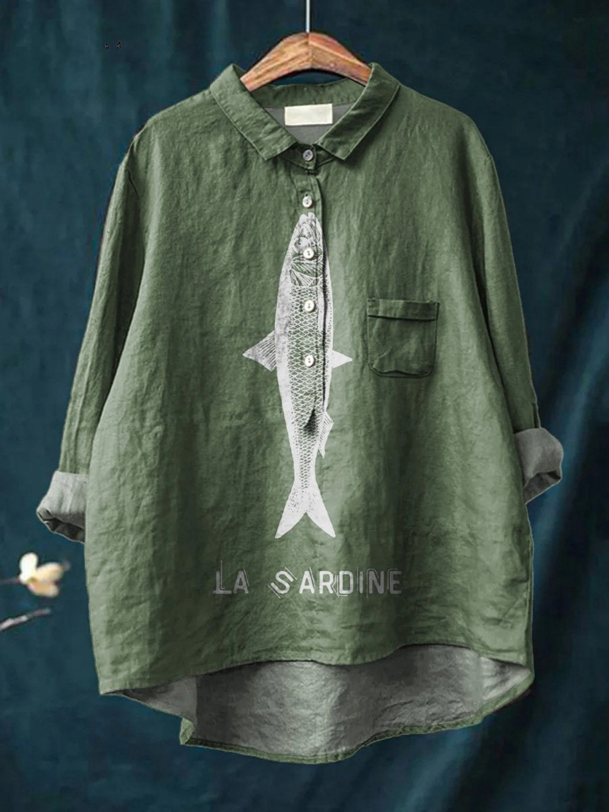 Rose | Afslappet bluse med sardindesign