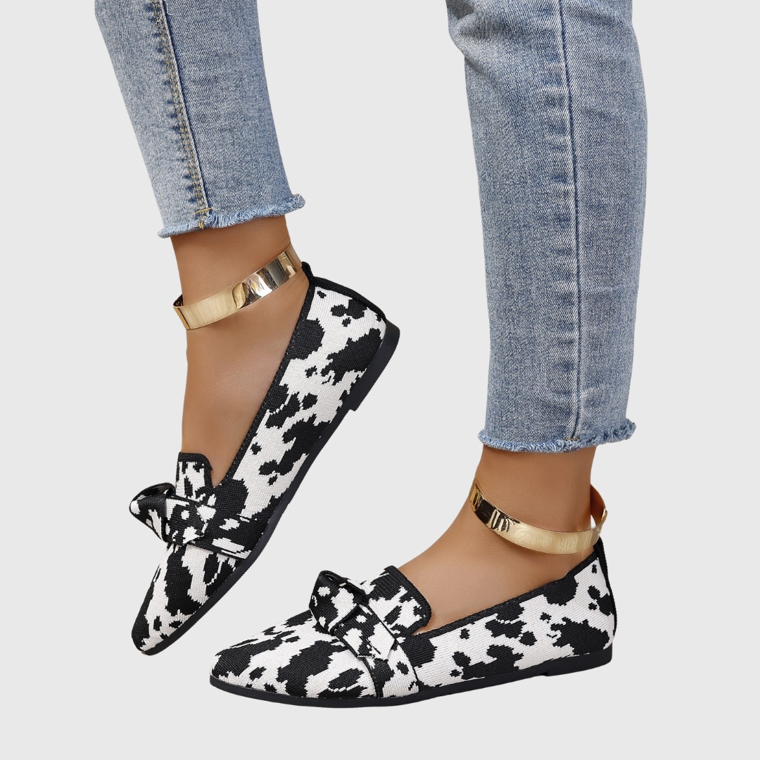 Grete | Komfortloafers med dalmatinerprint