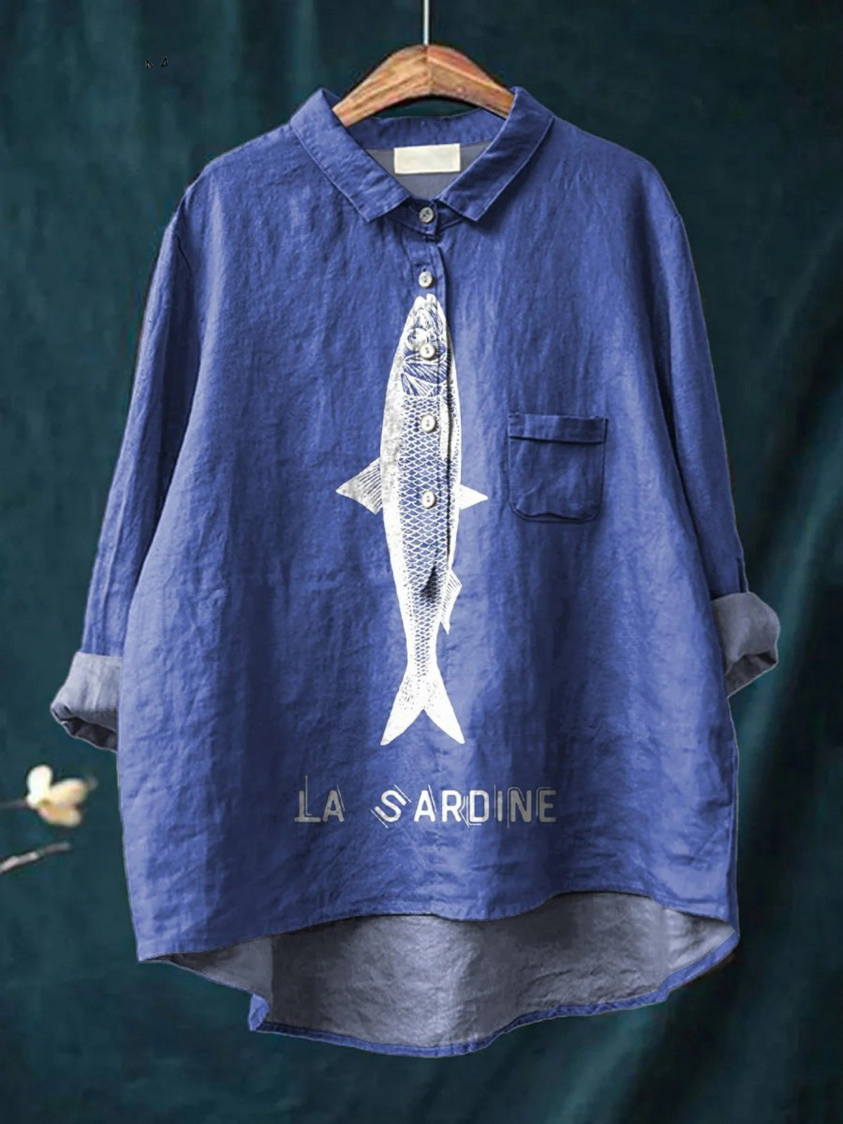 Rose | Afslappet bluse med sardindesign