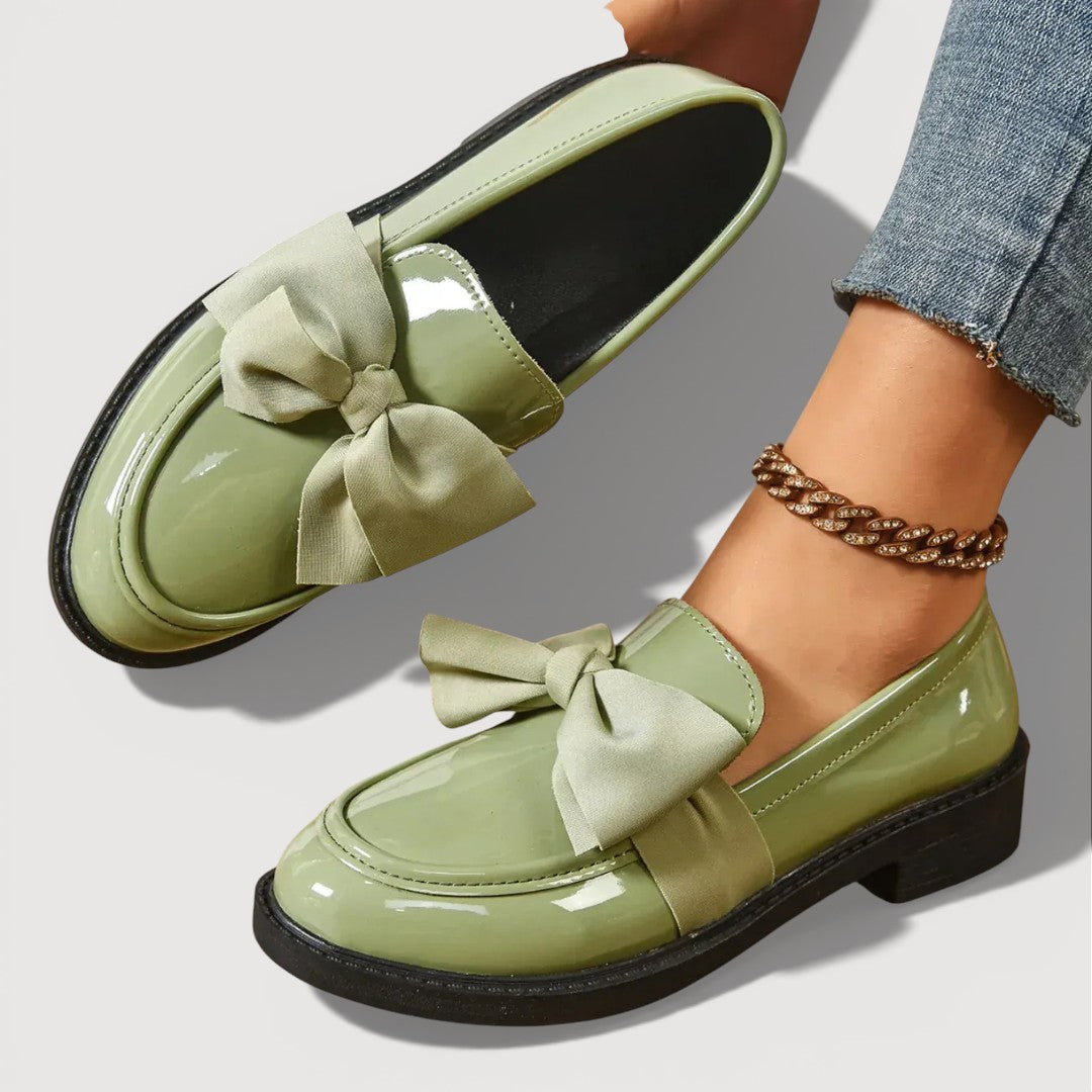 Vanja – Loafers med sløjfedetalje