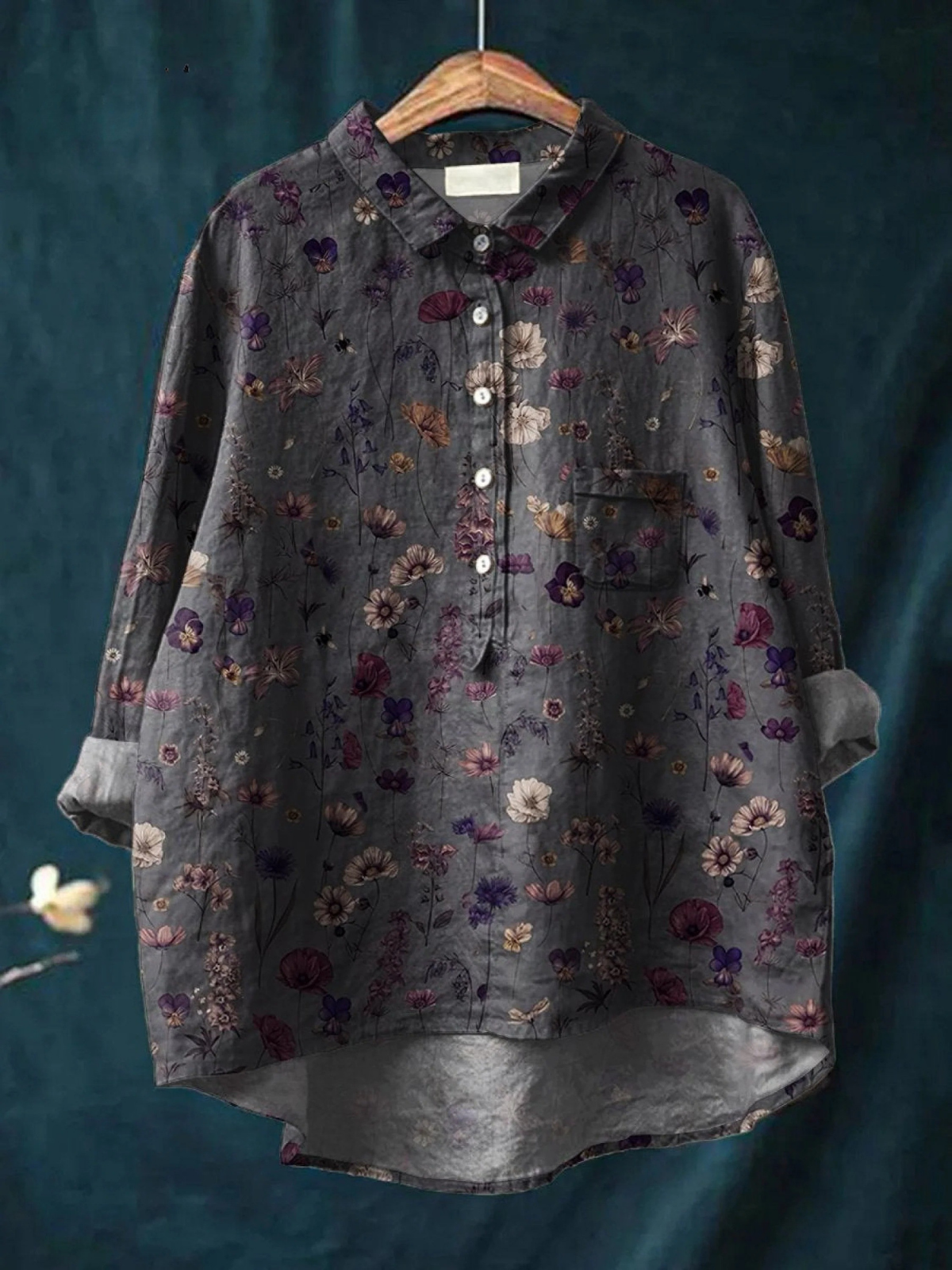 Ida | Afslappet bluse med blomsterprint til kvinder