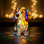 Kunstlampe i Glasmosaik – Beagle