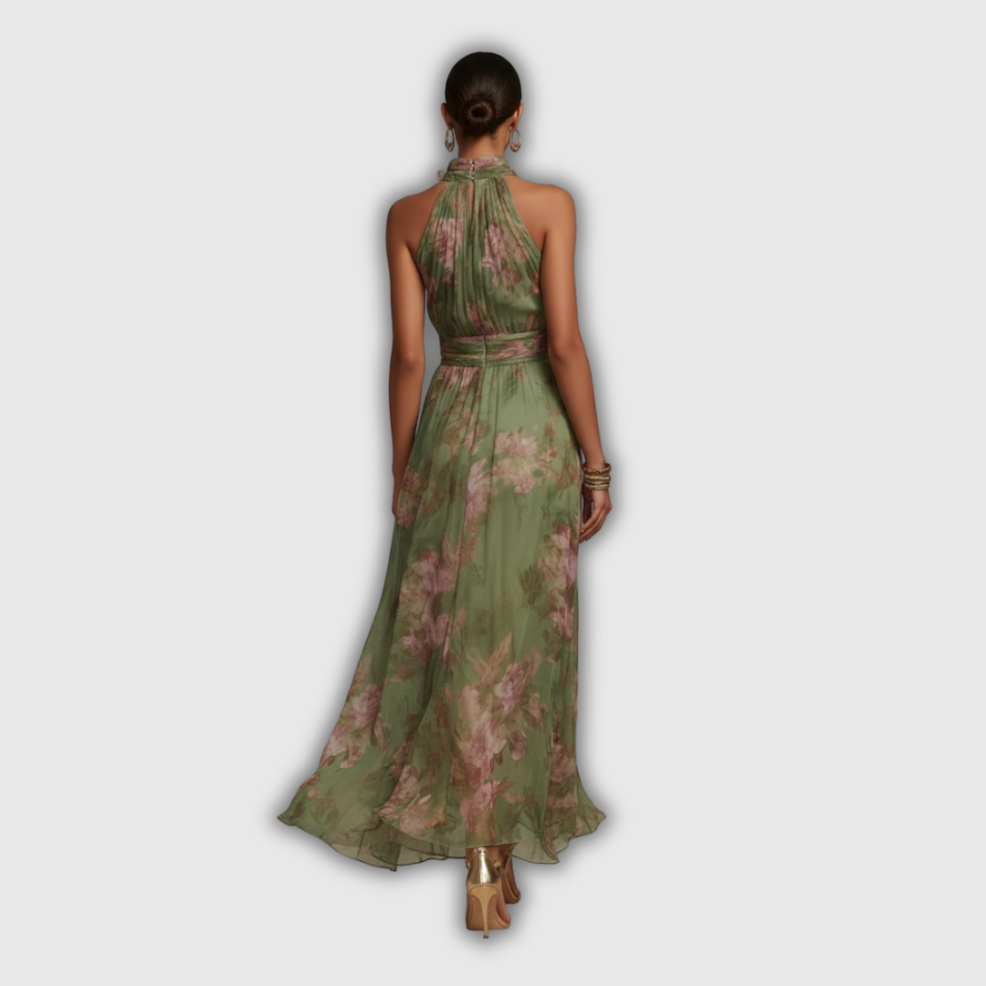 Marit | Elegant blomstret sommerkjole