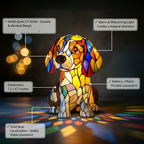 Kunstlampe i Glasmosaik – Beagle