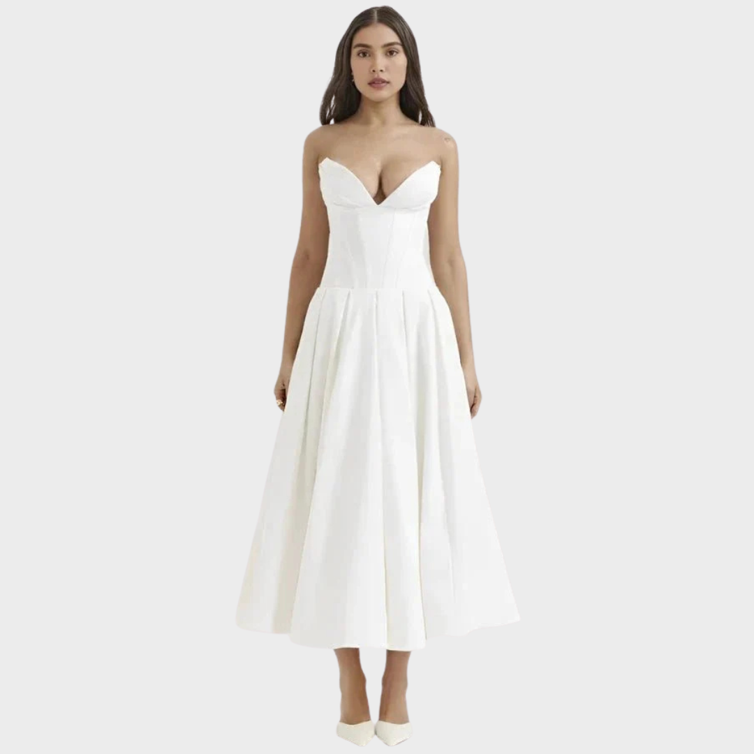 Frida | Elegant midikjole til kvinder