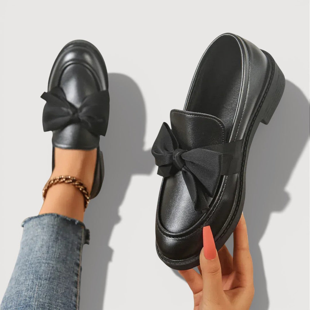 Vanja – Loafers med sløjfedetalje