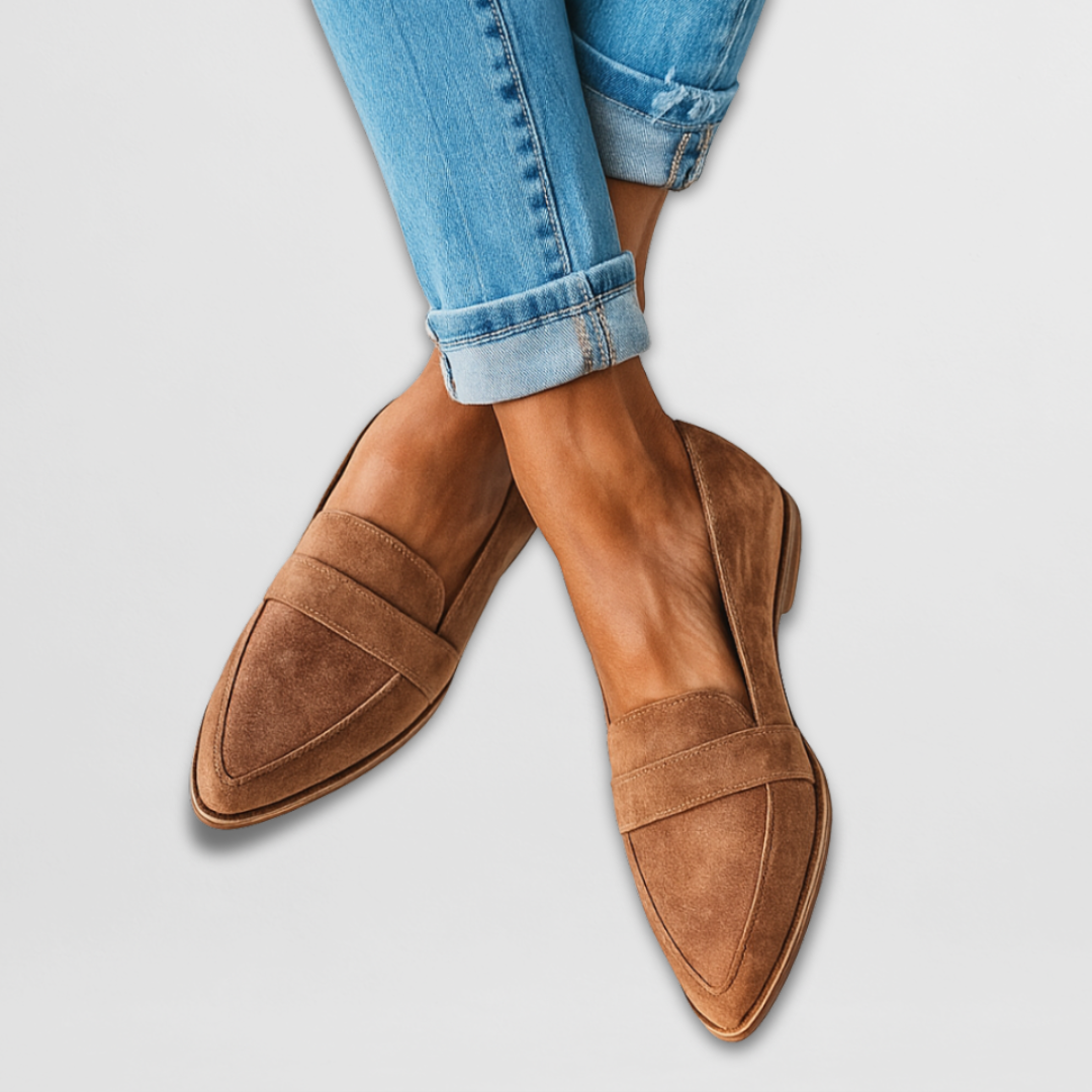 Julie | Loafers med leopardprint