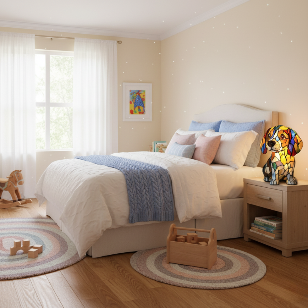 Kunstlampe i Glasmosaik – Enchanting Cat